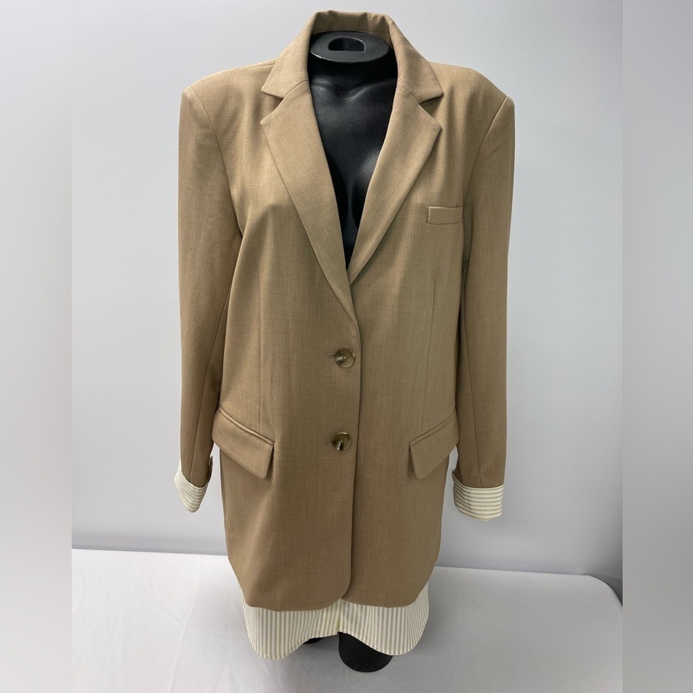 Anthropologie neutral blazer (B6#5)